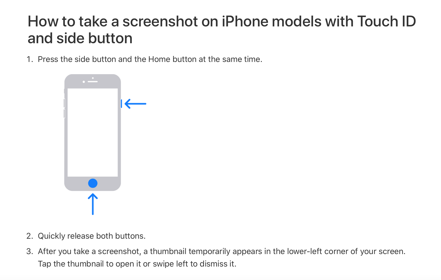 I followed the instructions for a screen … - Apple Community