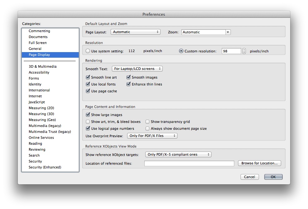 Adobe Reader scrolling speed Apple Community