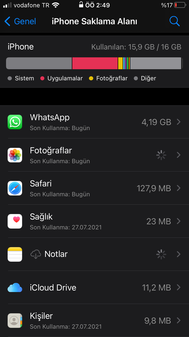 whatsapp yeni telefona aktarma iphone