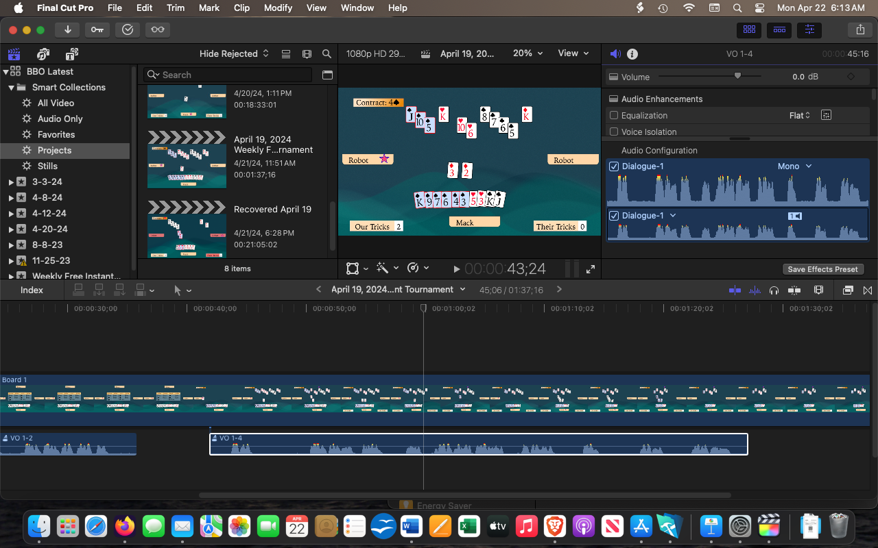 fcpx unable voice isolation Apple Community