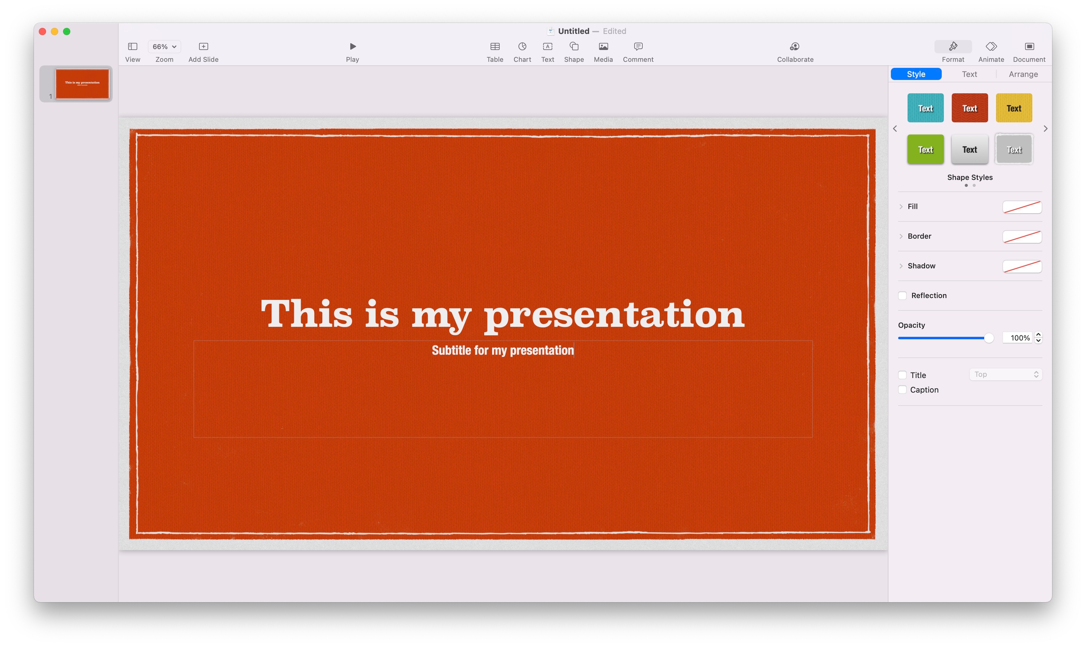 Keynotes Master Slide Apple Community