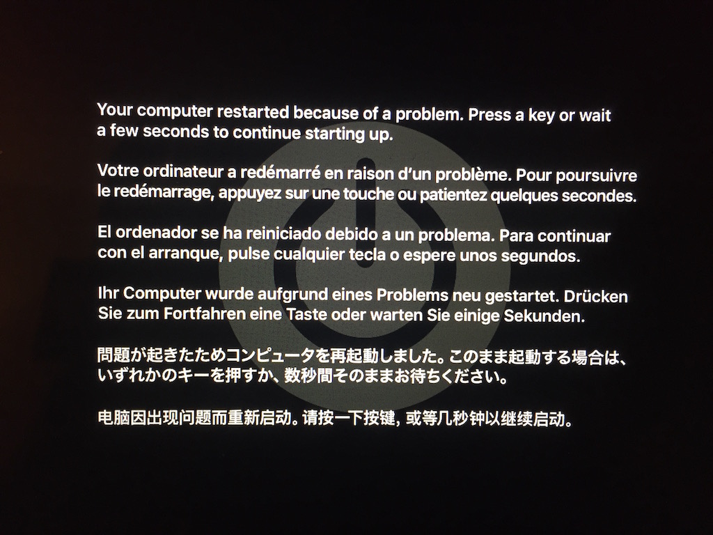 your computer restarted because of a prob… Apple Community