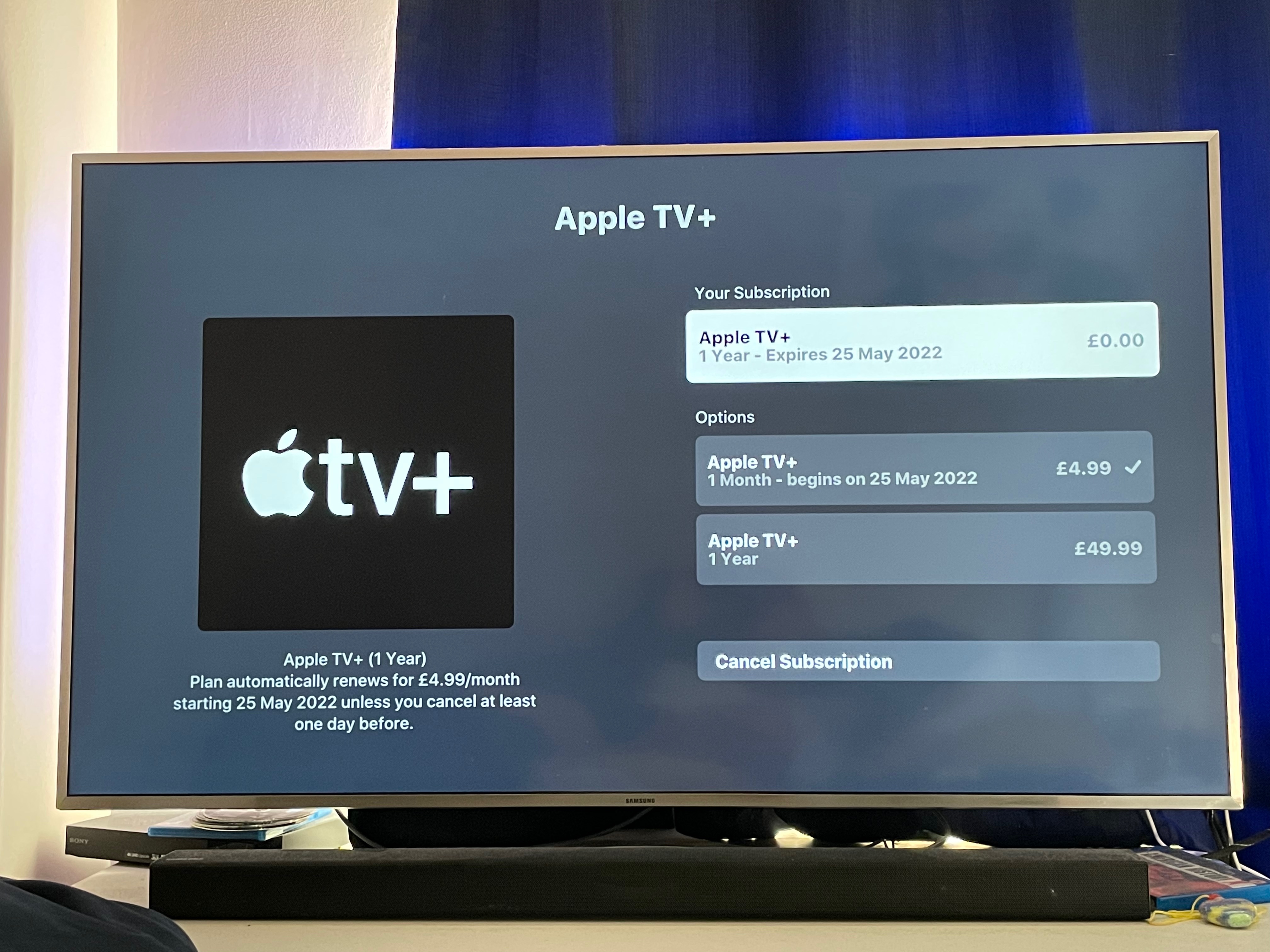 Subscribed to Apple TV but app still aski… Apple Community