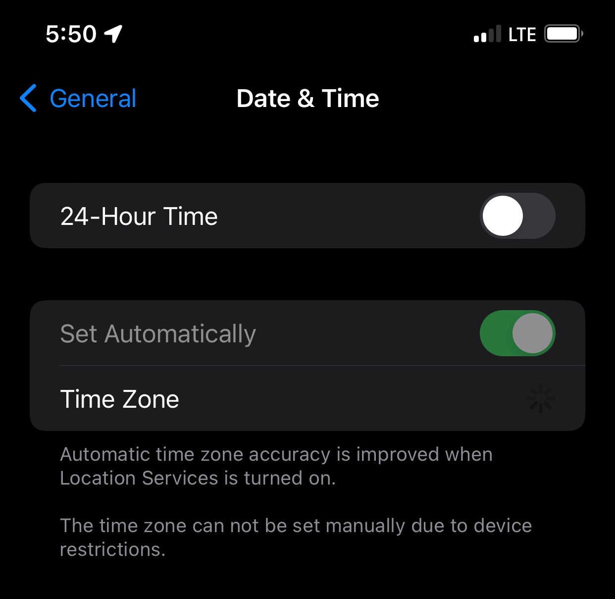 automatic time zone is wrong after flying… Apple Community