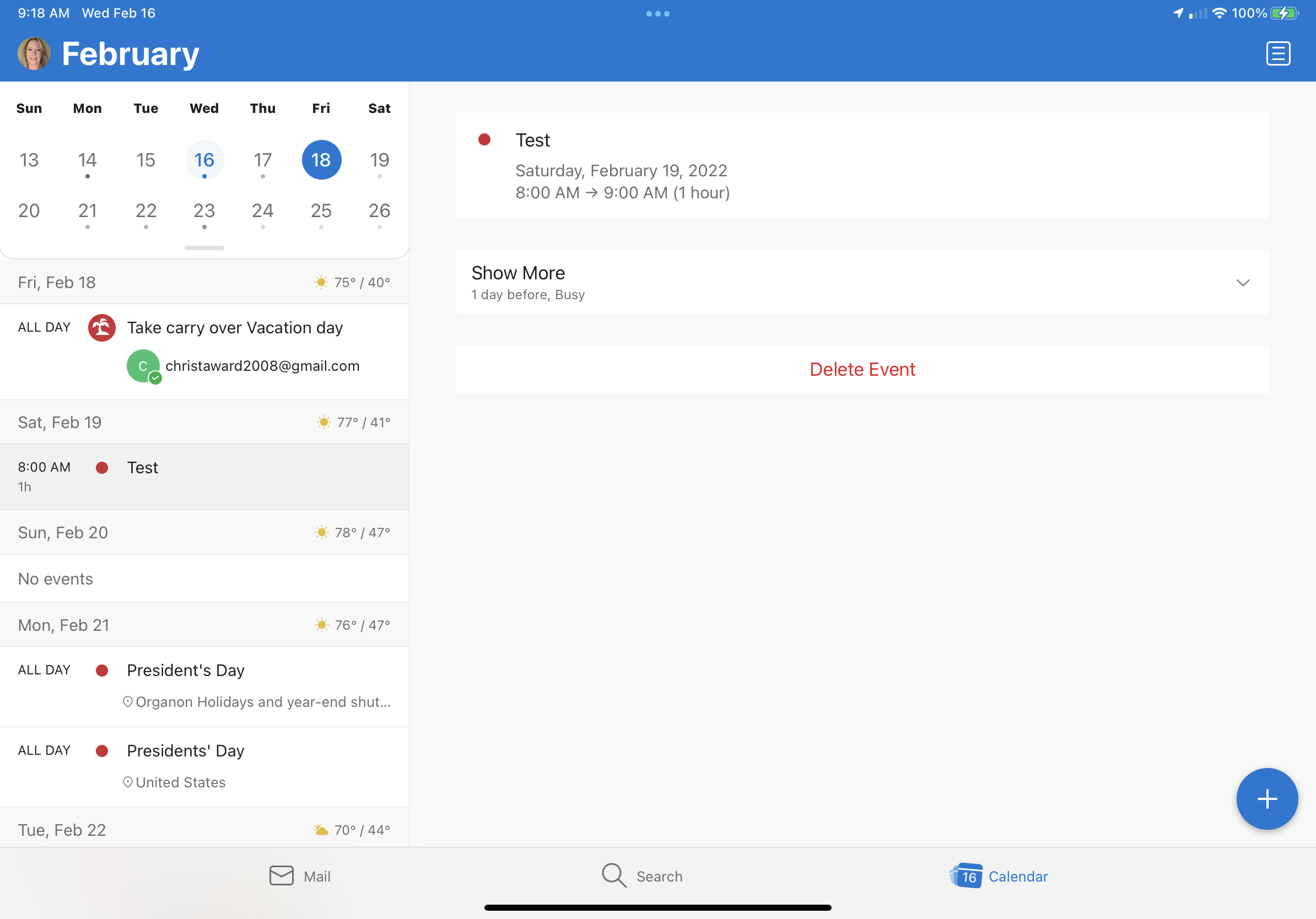 Outlook calendar events “edit” button mis… Apple Community