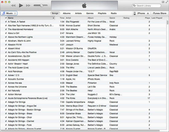 itunes 11.0.4.4, view playlists AND music… - Apple Community