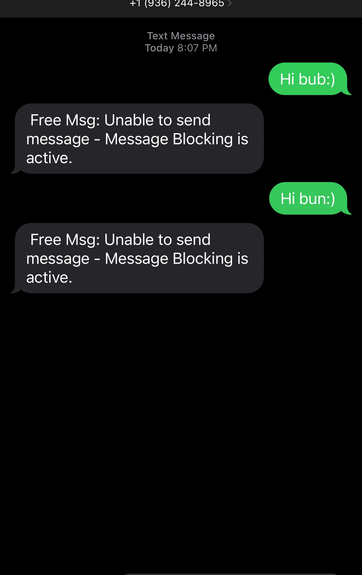 I can’t text anyone it keeps saying Free… Apple Community