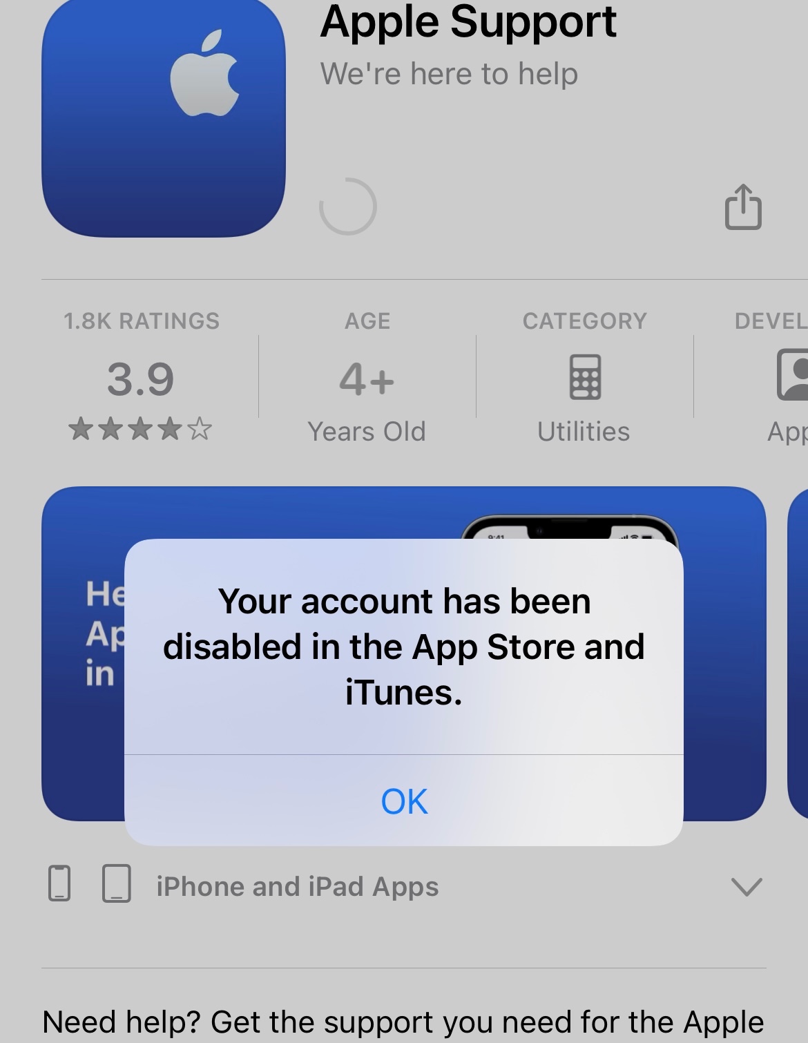 Account disabled apple store and itune Apple Community