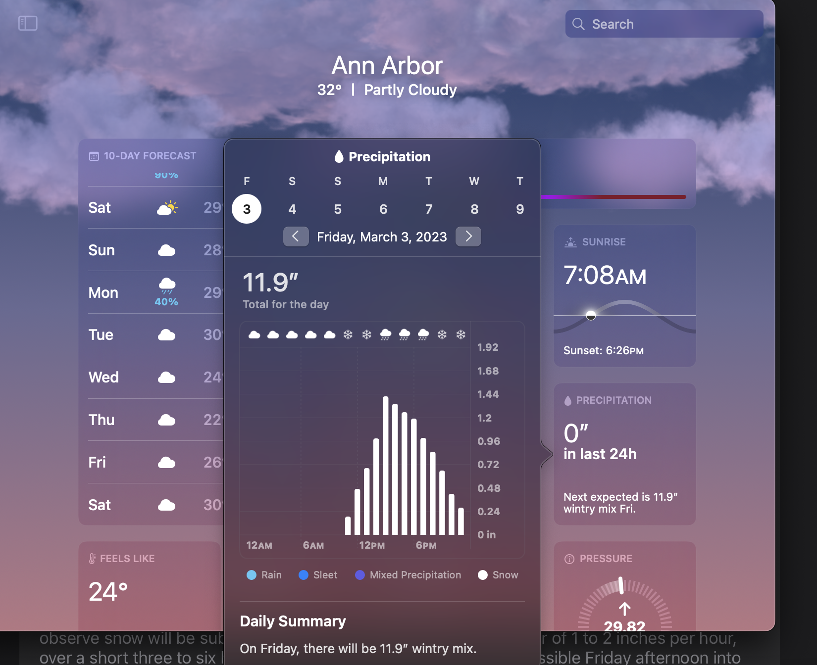 The MacOS and iOS weather app, after cann… Apple Community