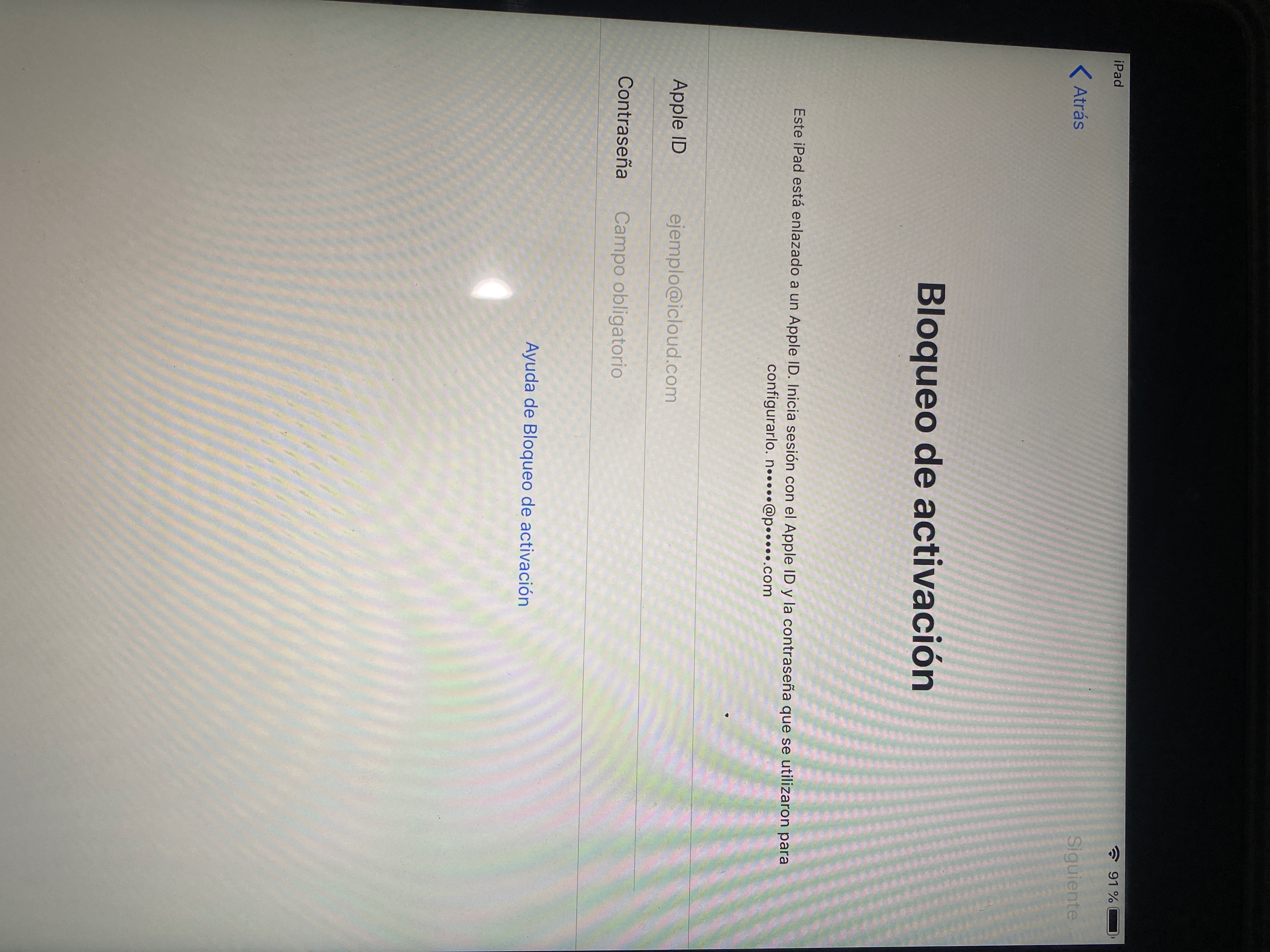 Compre un iPad de segunda mano y me sale … - Apple Community