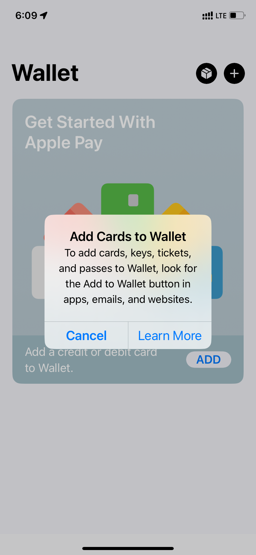 how come i can't add my card to apple pay