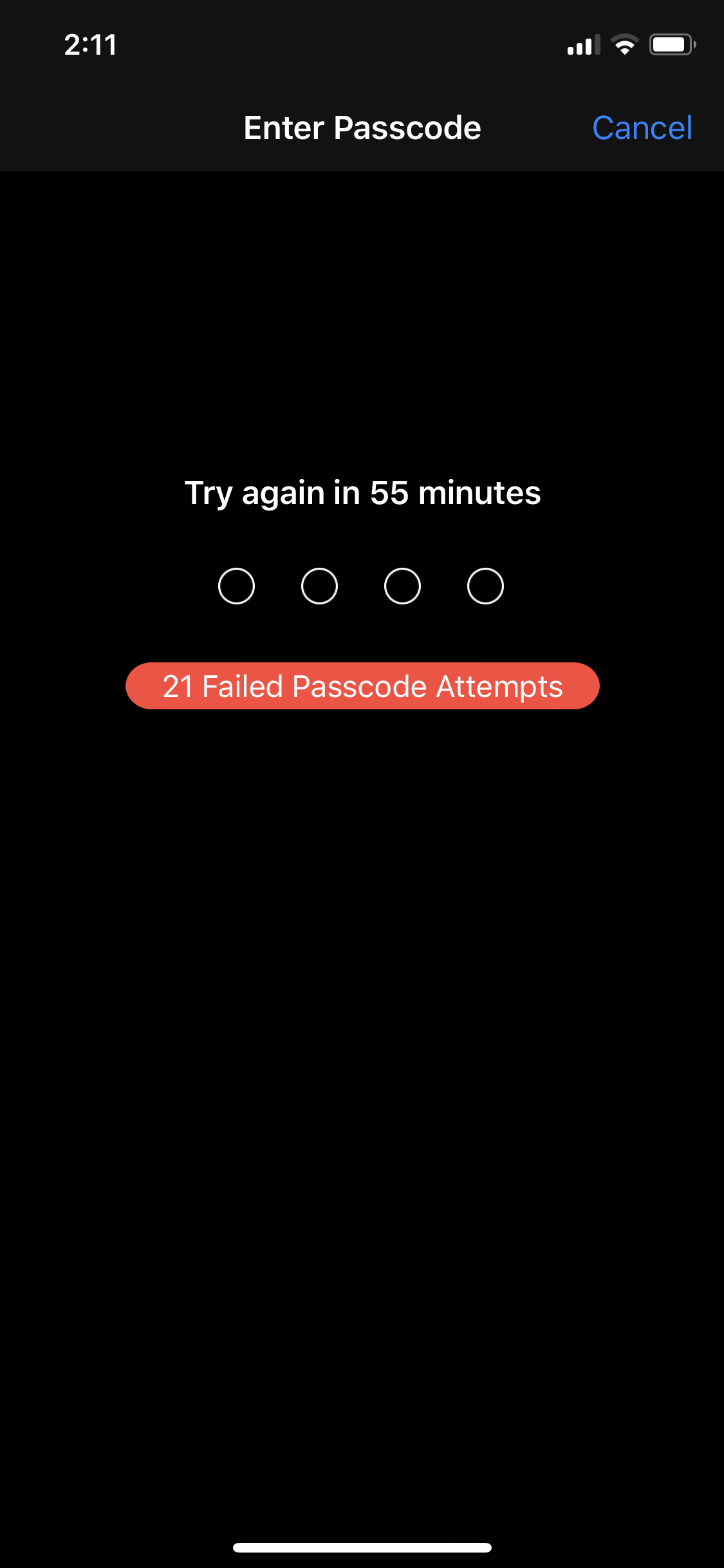 I actually had a screen time passcode whi… - Apple Community