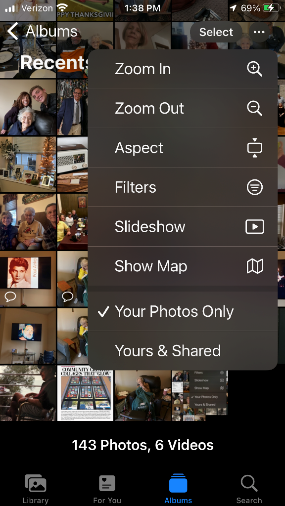iphone photo album selections Apple Community