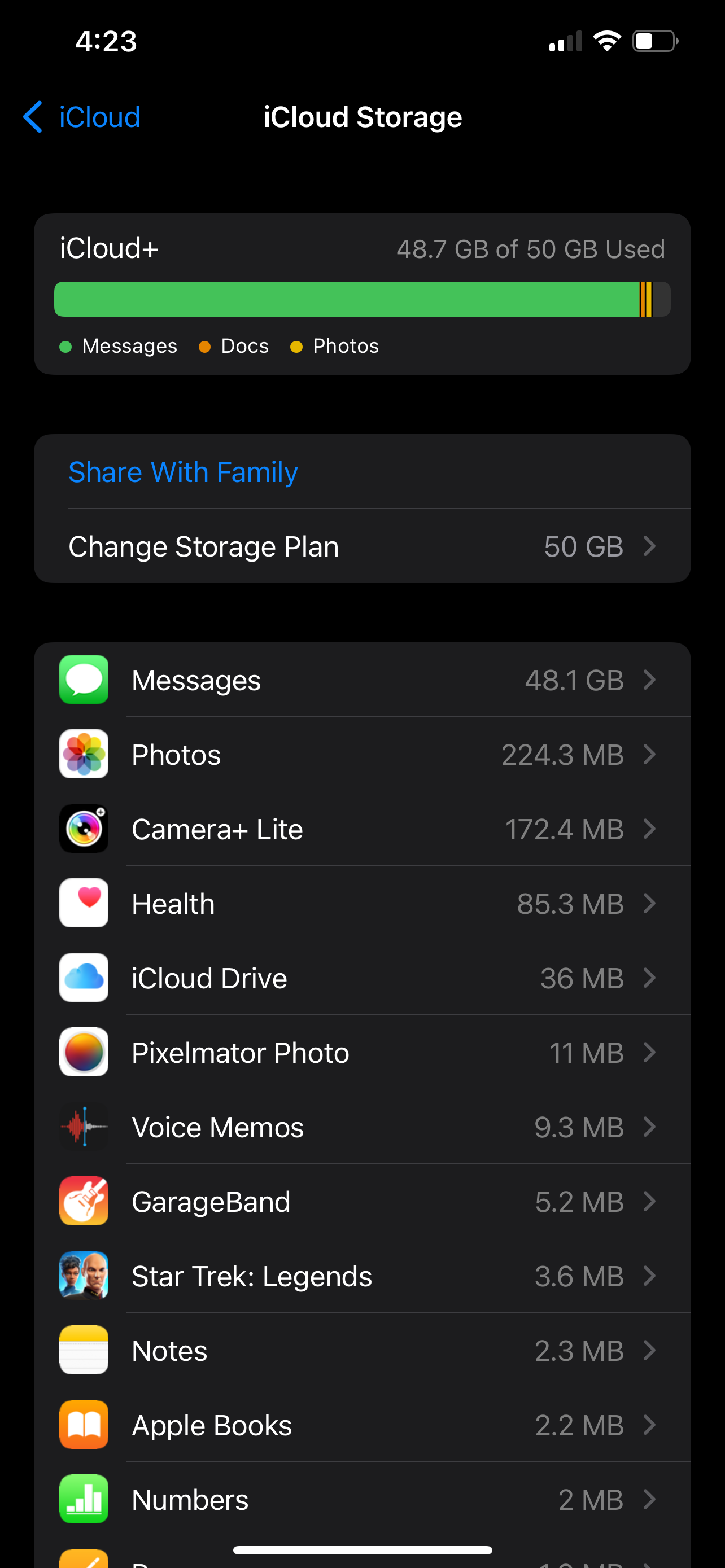 ICloud Messages Shows Full... But It Isn't - Apple Community