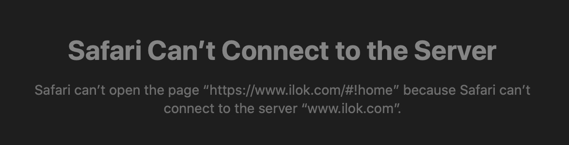 safari can't connect to server localhost