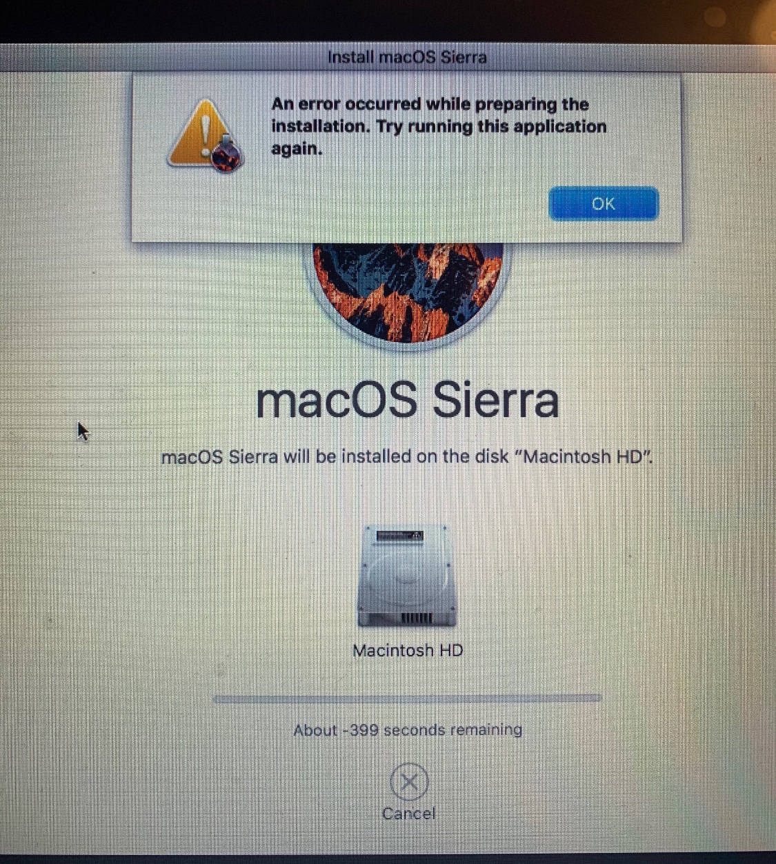 wees onder de indruk Dapperheid maagpijn I cant reinstall my Mac OS it says “The i… - Apple Community