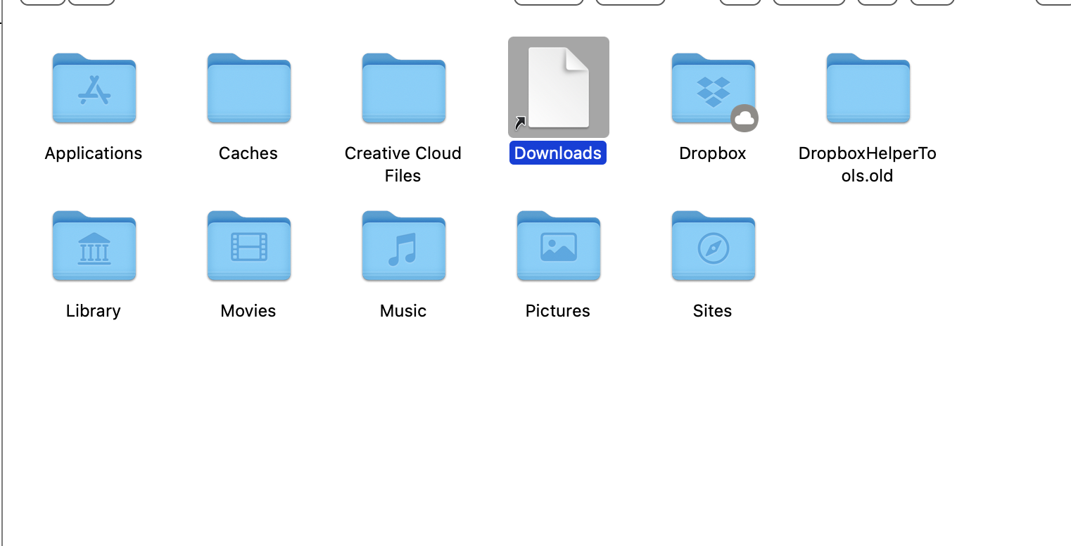 downloads folder icon mac