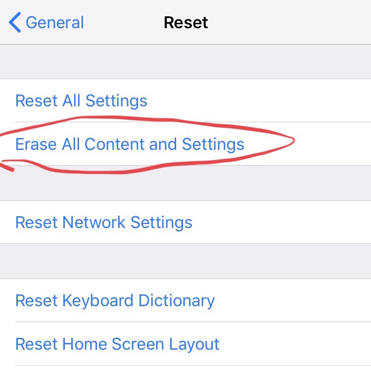 Erasing content on phone. Apple Community