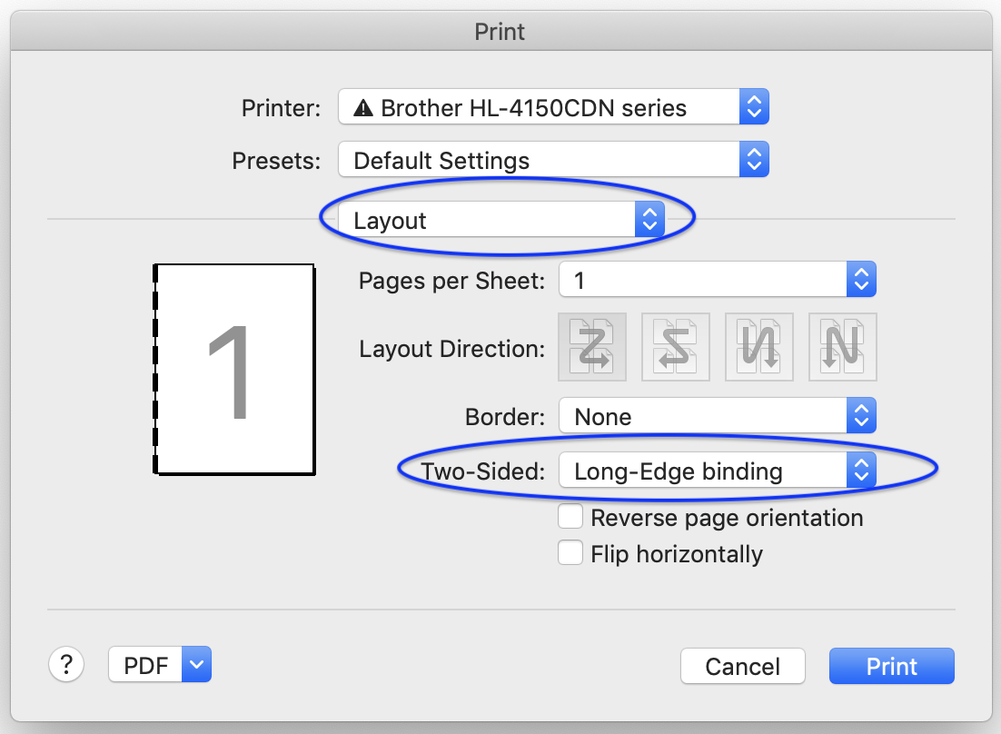 Macbook Wont Let Me Print Double Sided - Apple Community