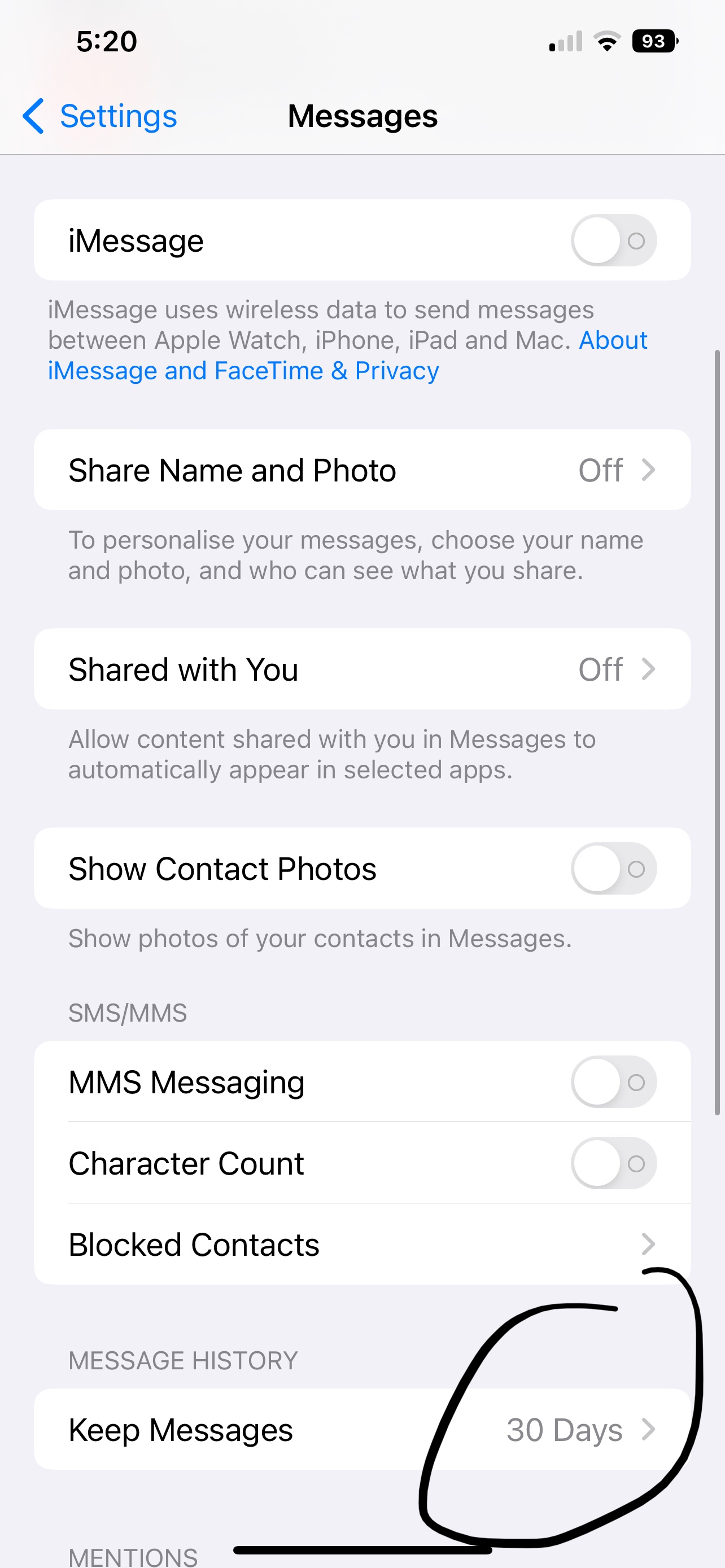 How to clear up Messages storage on my iP… Apple Community