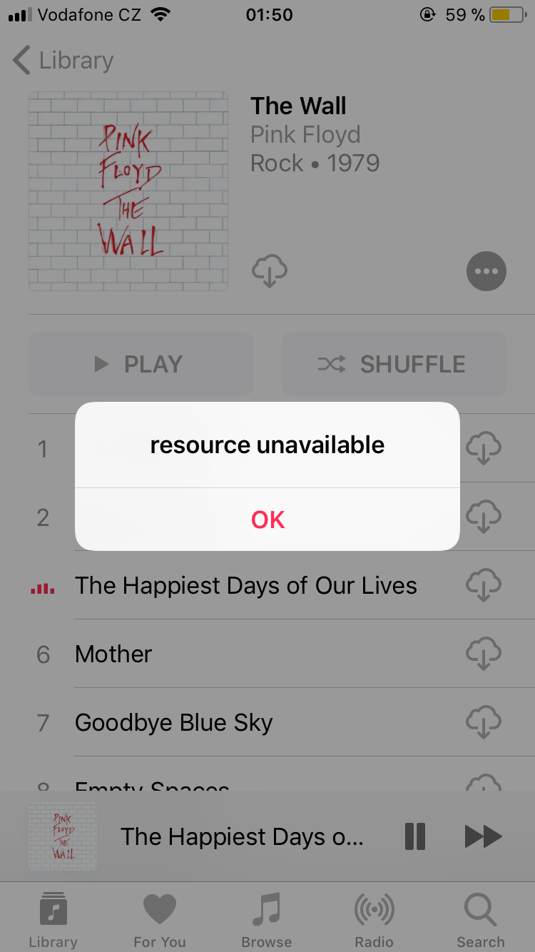 Apple Music Resource Unavailable Apple Community