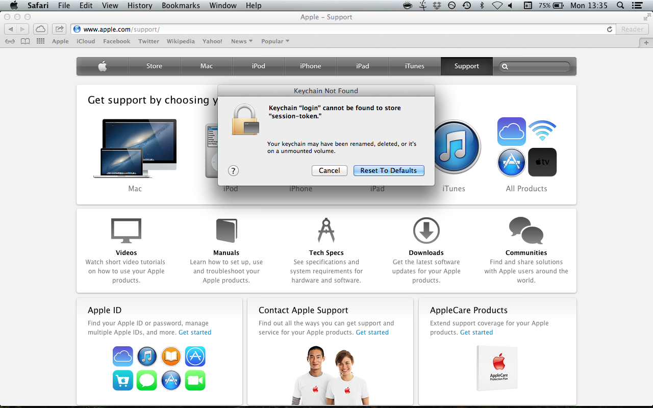 Keychain login cannot be found to store s… Apple Community