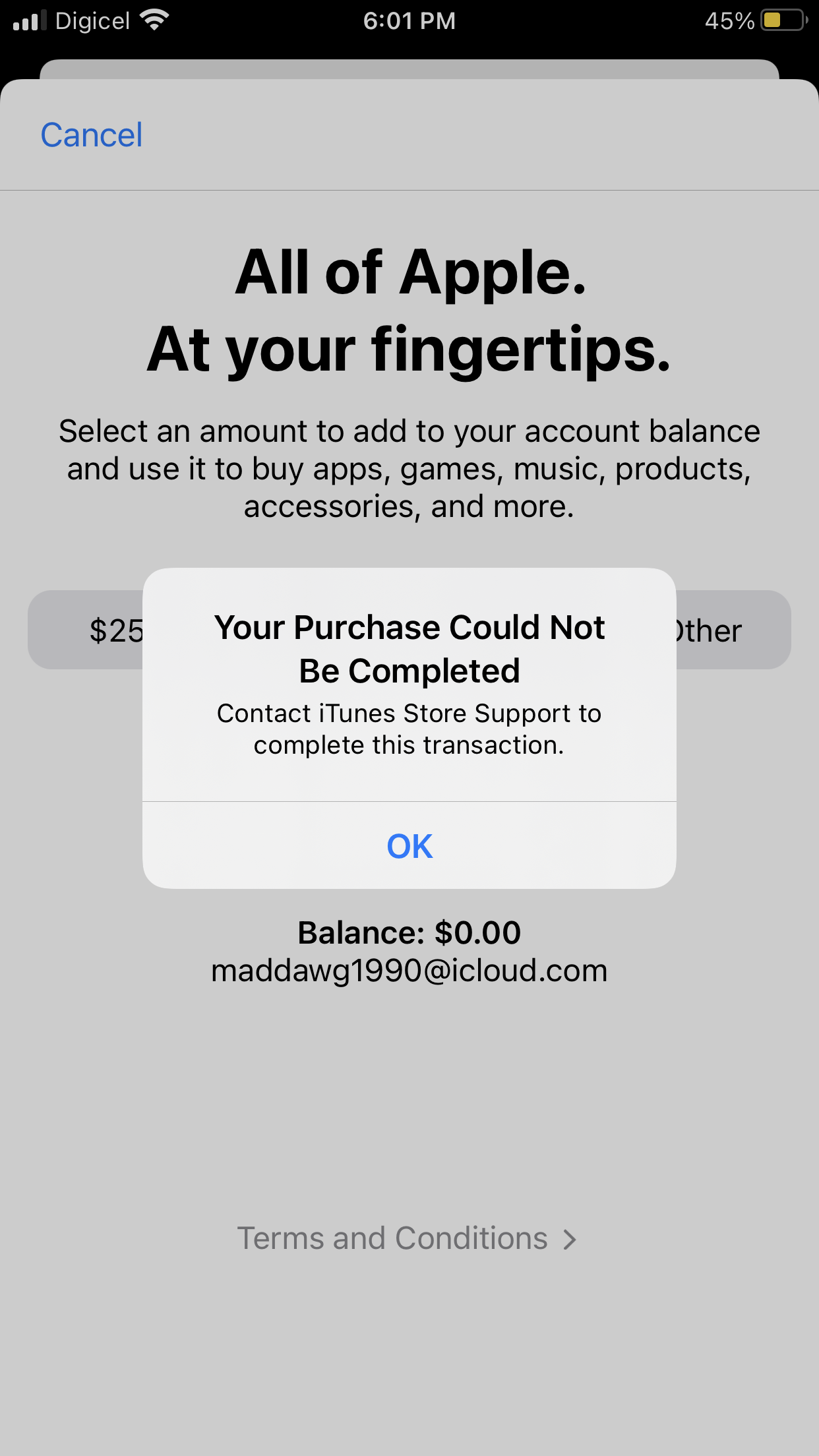 Your Purchase Could Not Be Completed - Apple Community