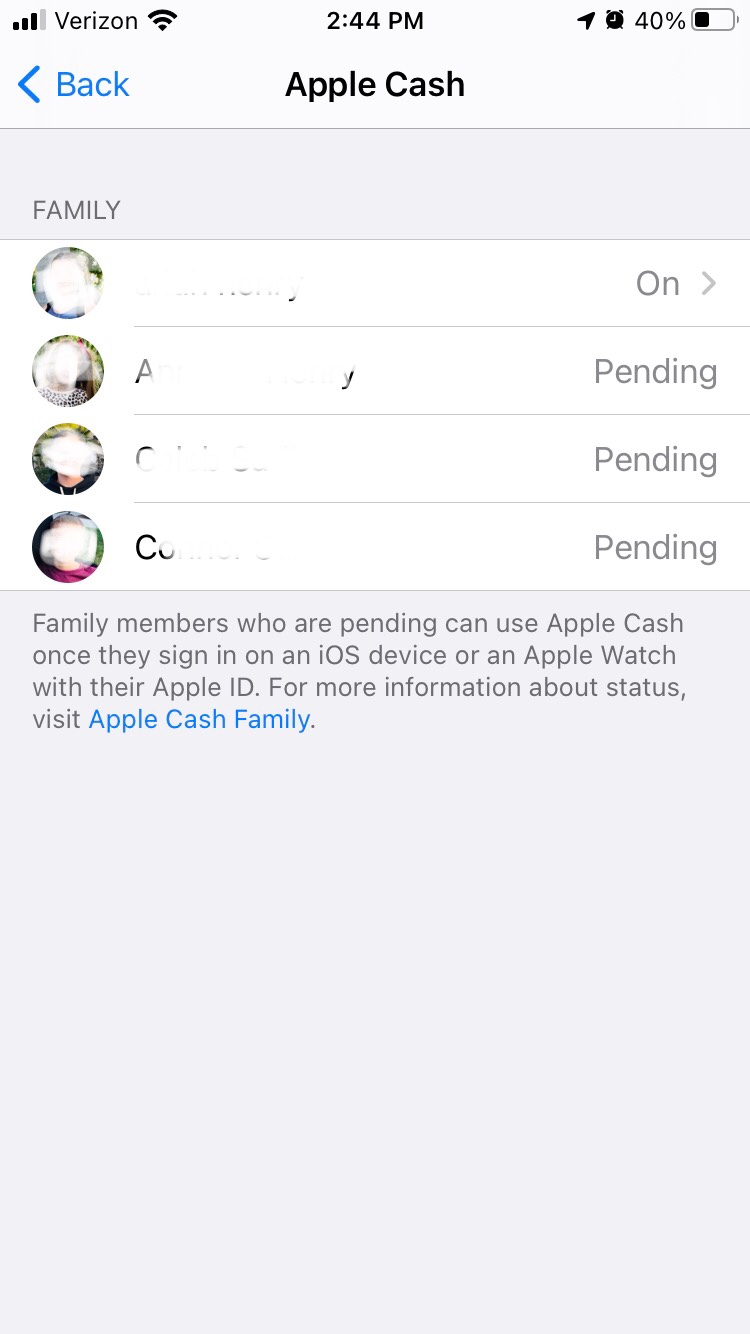 Family Apple Cash Stuck Pending Apple Community