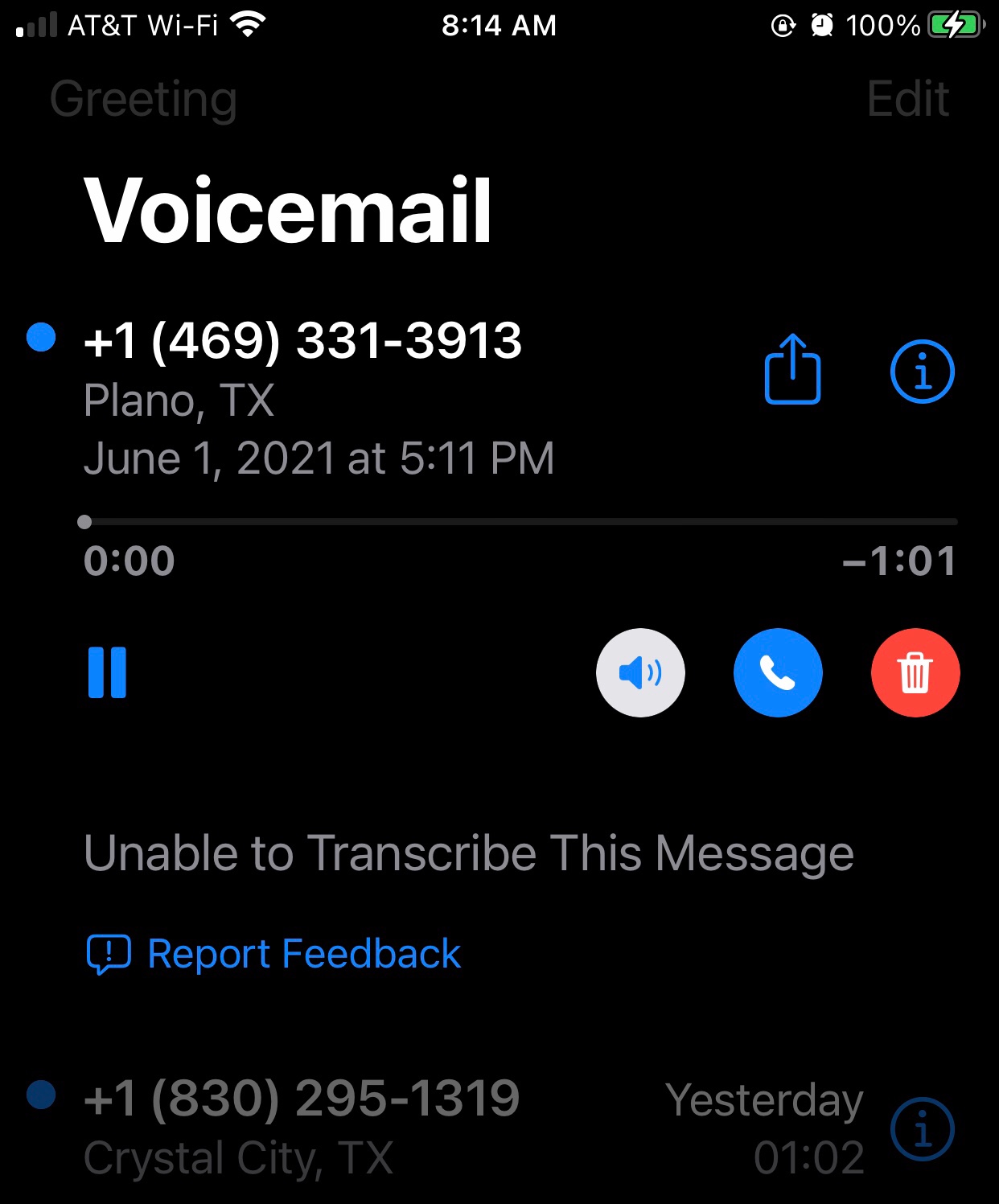 Voicemail not playing - Apple Community