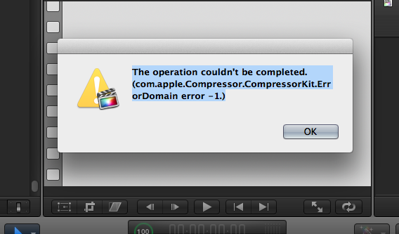 Com apple compressor compressorkit errordomain ошибка 1