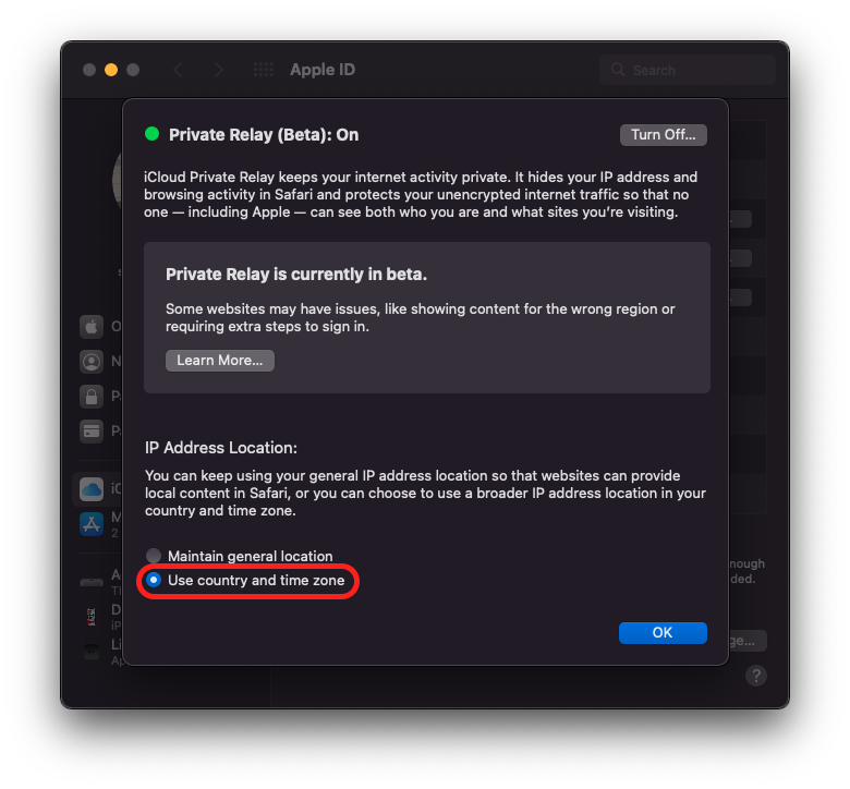 private relay Apple Community