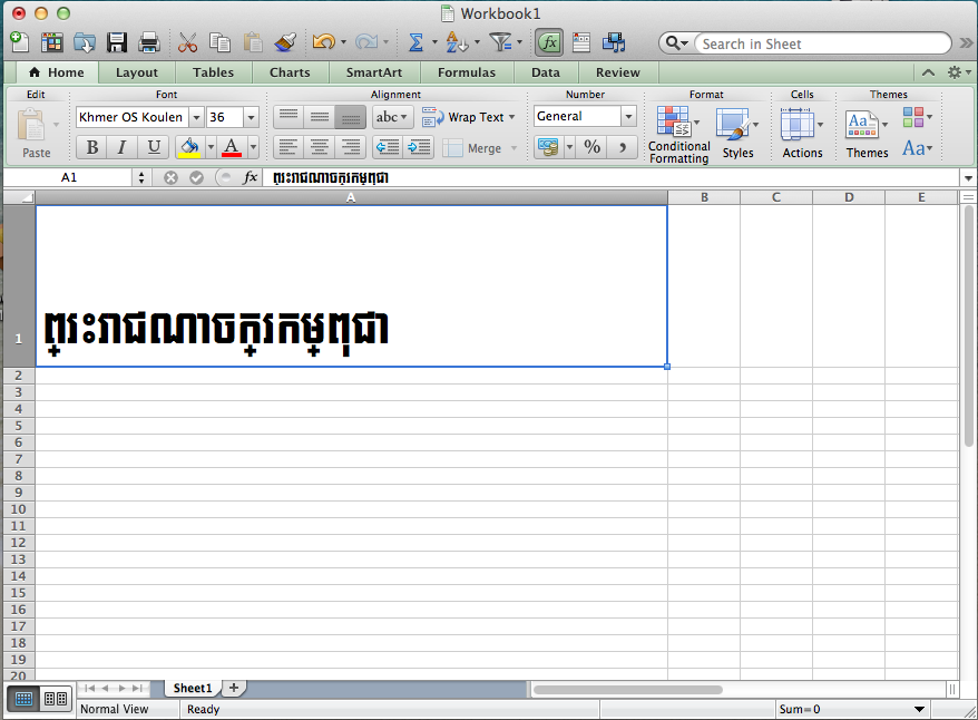 Khmer font for mac