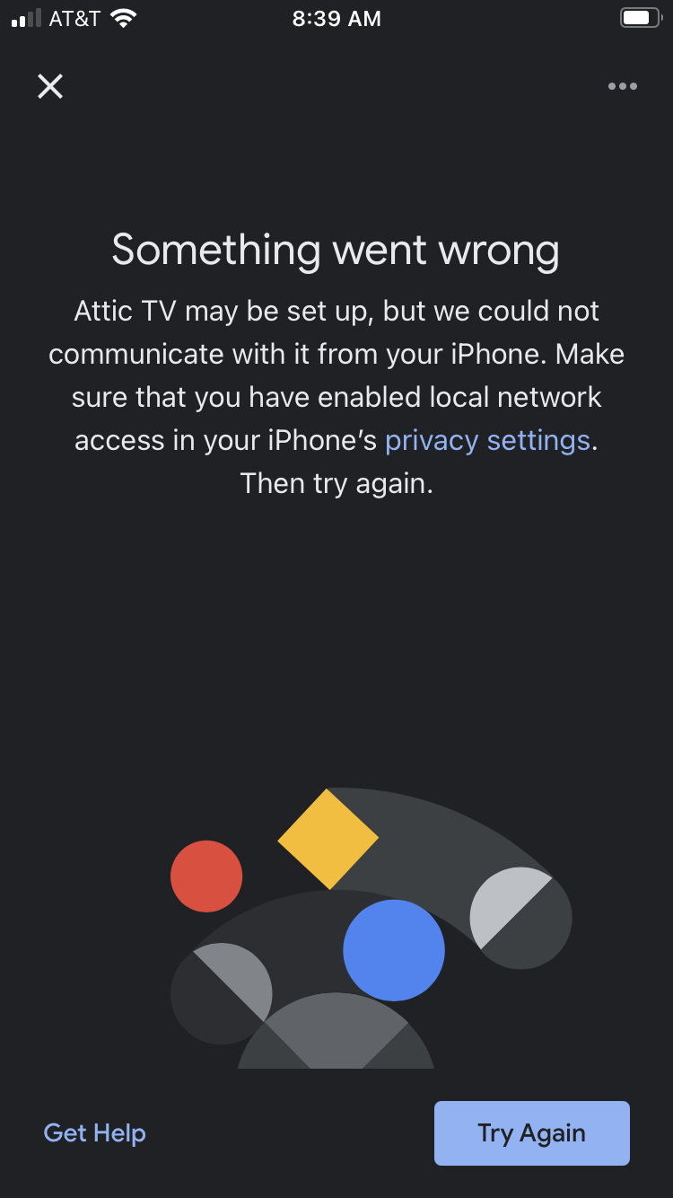 Chromecast not after ios14 update - Apple Community