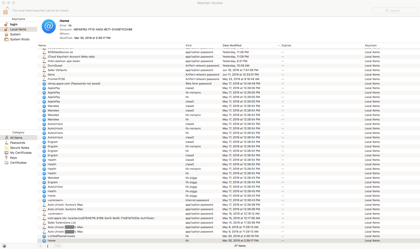 Keychain Access security concerns Apple Community