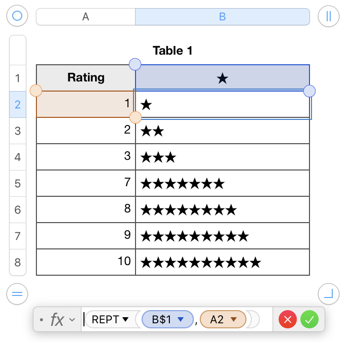 Star Rating Field For More Than 5 Stars Apple Community