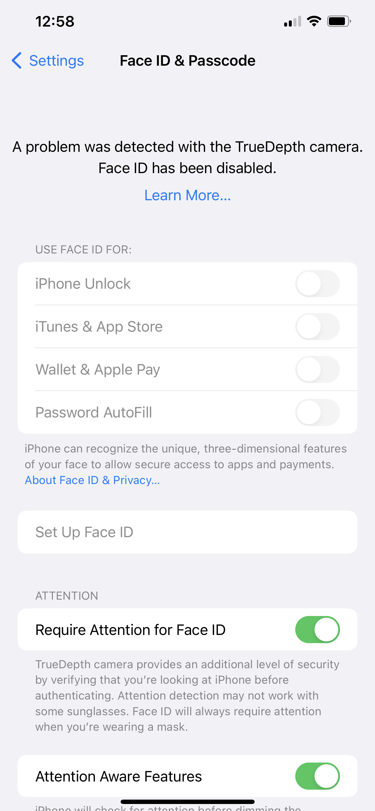 My Face ID does not work Apple Community