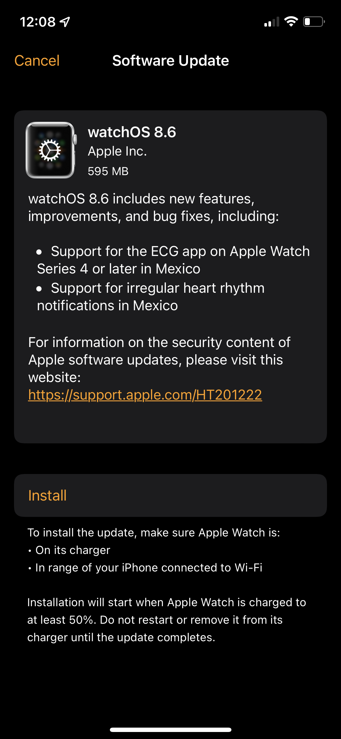 My Apple Watch won't update to be able to… Apple Community