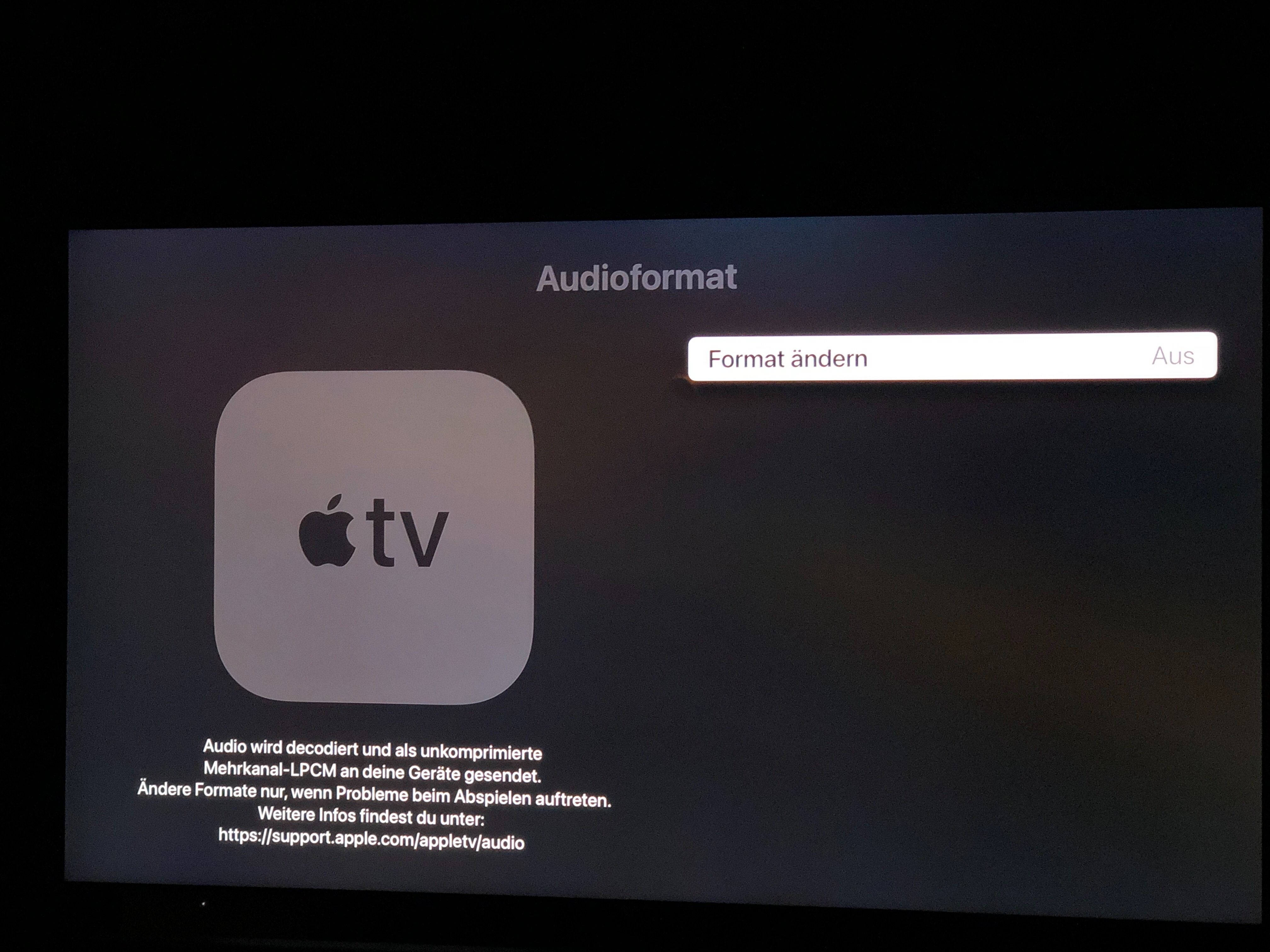 Apple 4K Dolby Atmos True HD) sett… Apple Community