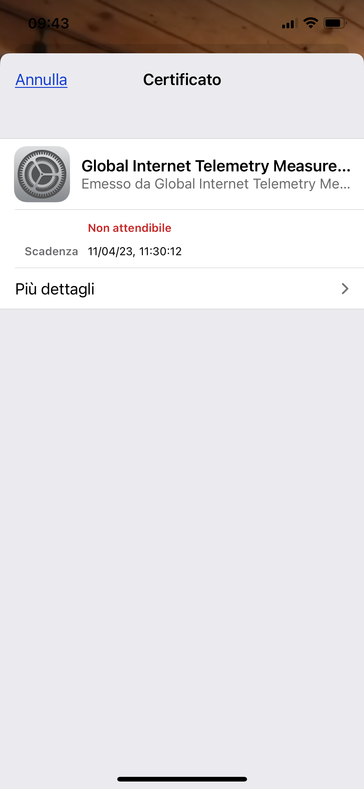 iPad message "Cannot verify server identi… Apple Community