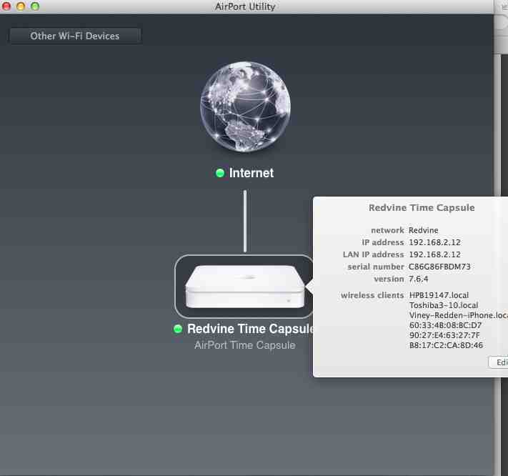 Time Capsule and IP address Apple Community