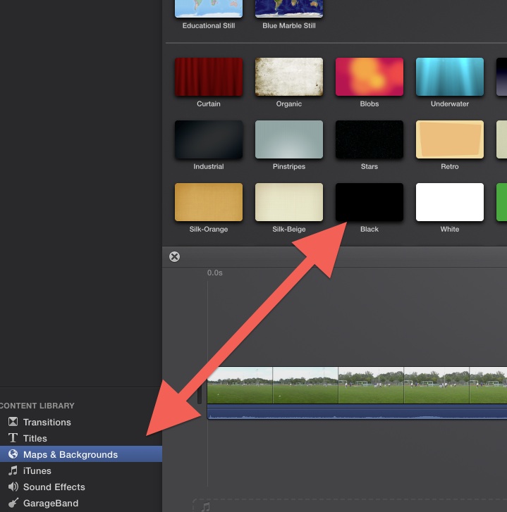 Where is the black background in Imovie 1… Apple Community