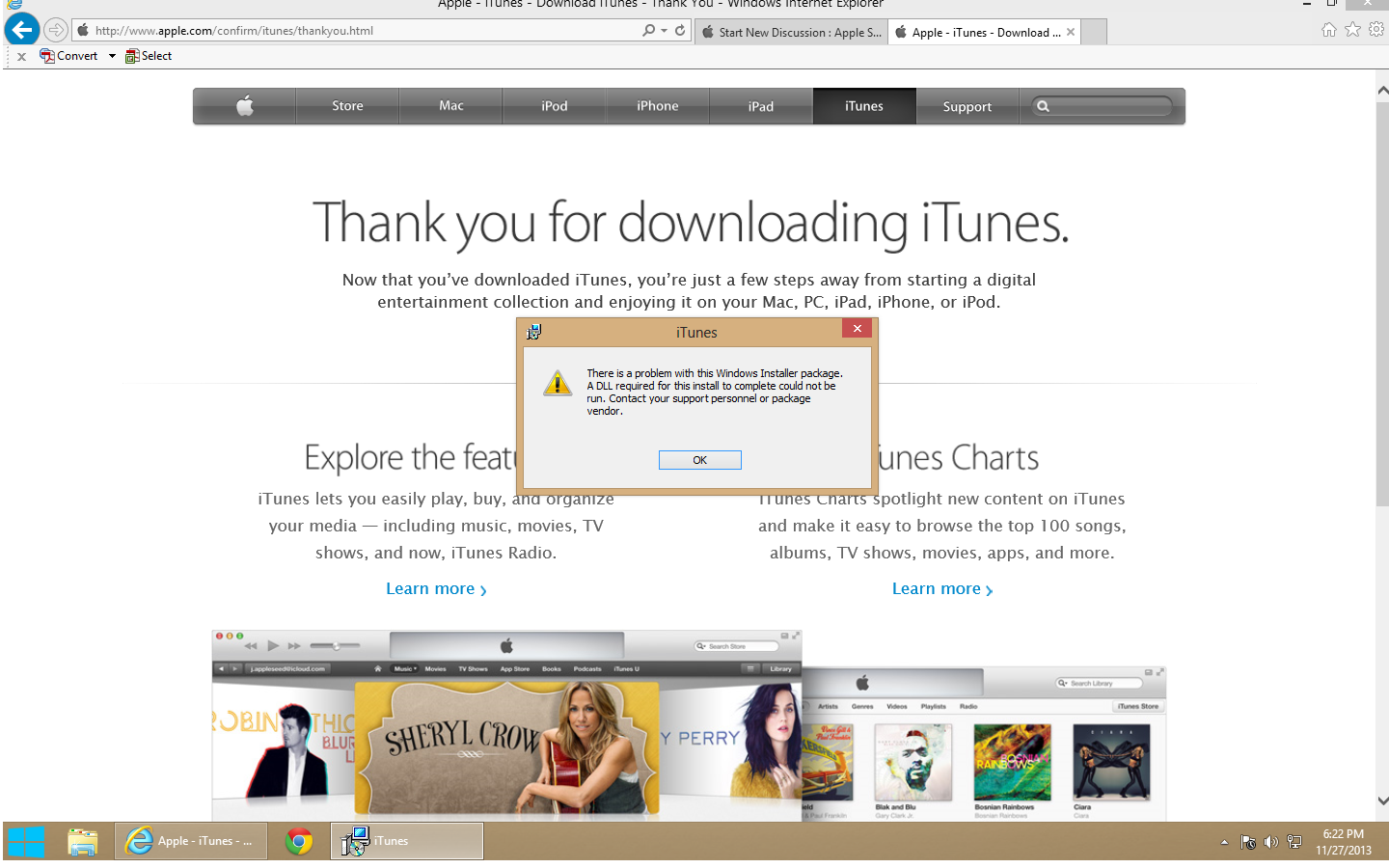 i cant download itunes on my mac