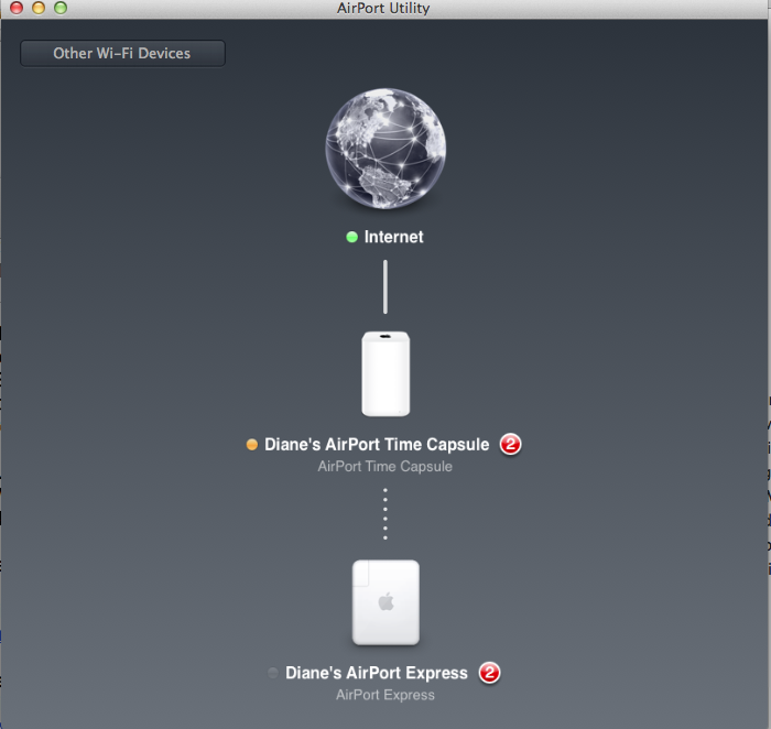 New Time Capsule Flashing with 2 red dot Apple Community