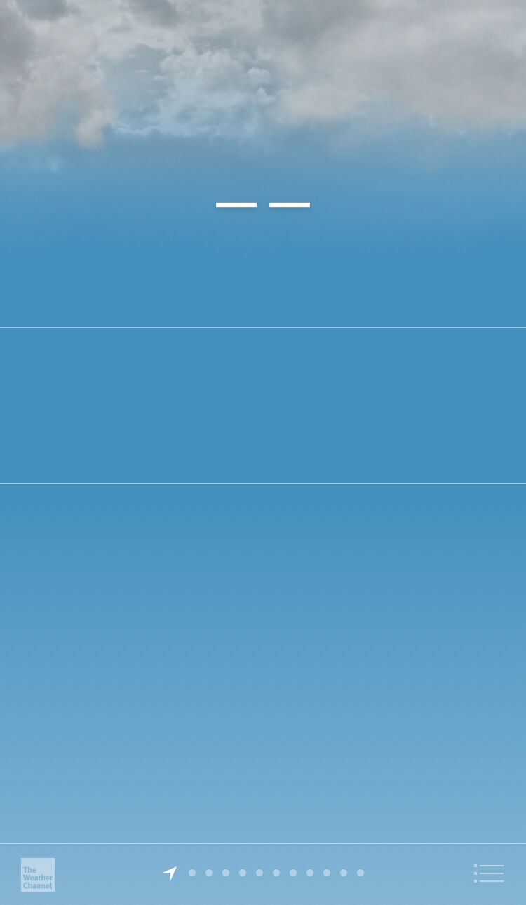 My iPhone doesn't show me the weather of … - Apple Community