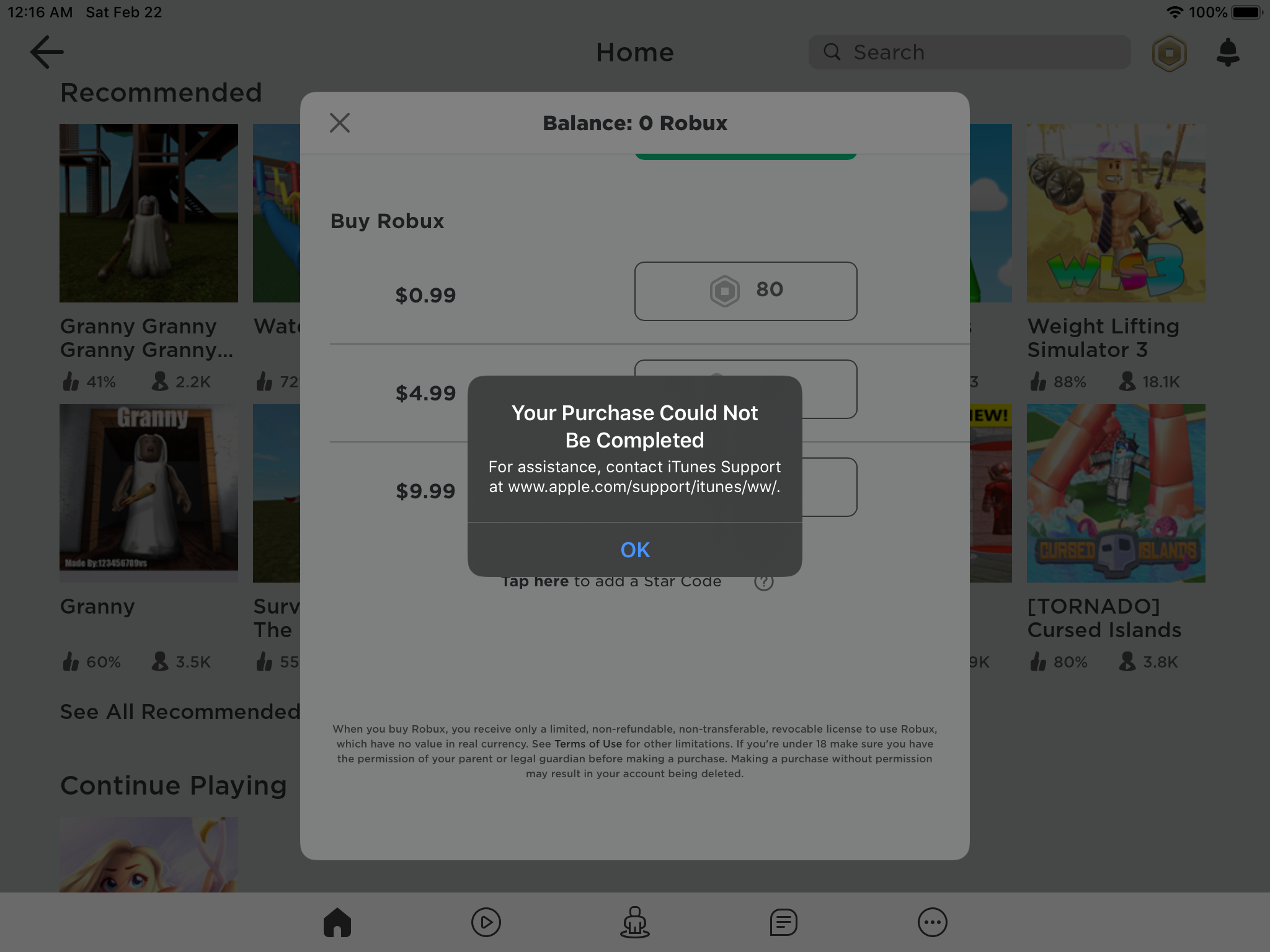 In App Purchase Apple Community - it wont let me buy robux apple community