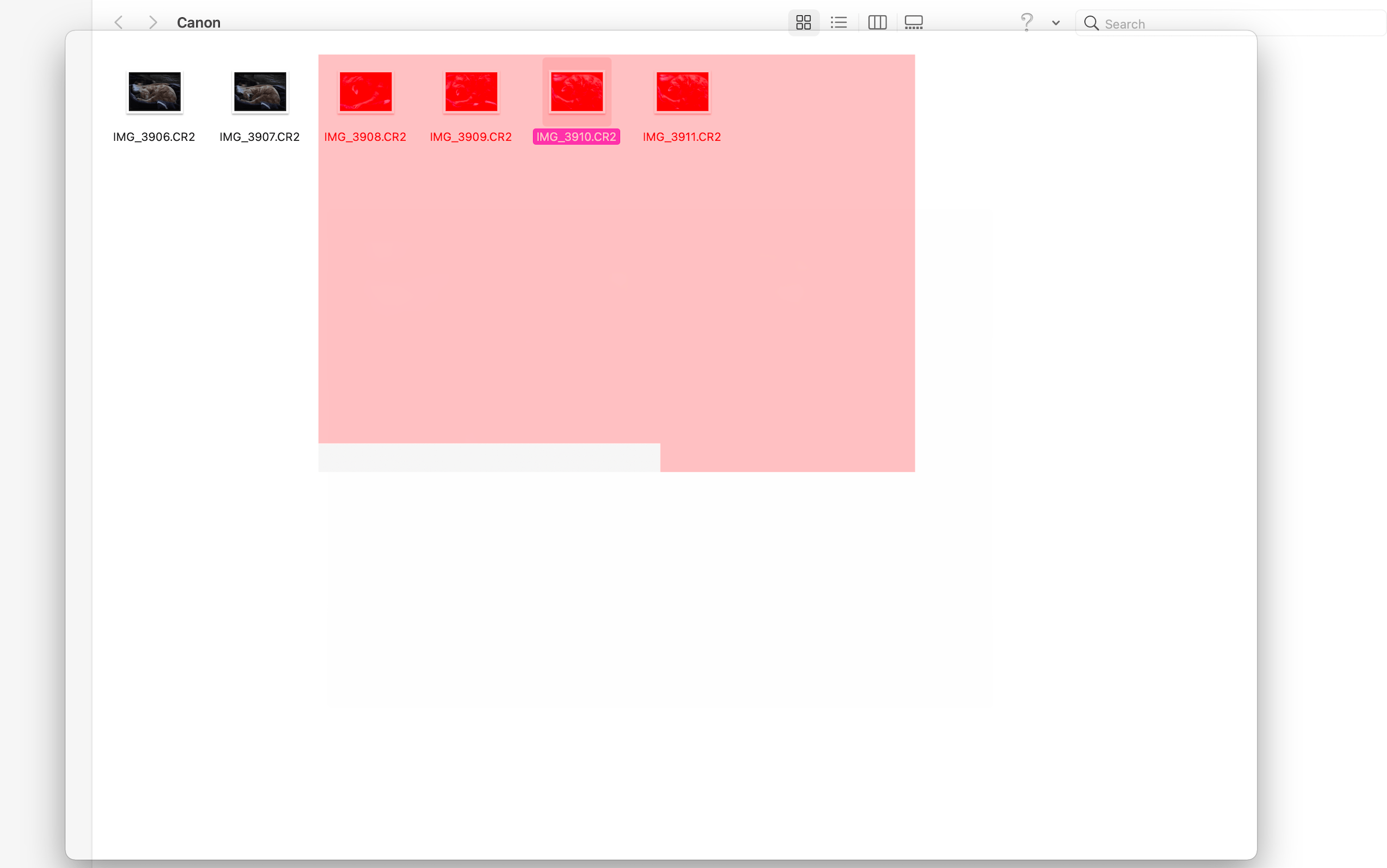 Red square when using Quick Look. MacBook… - Apple Community