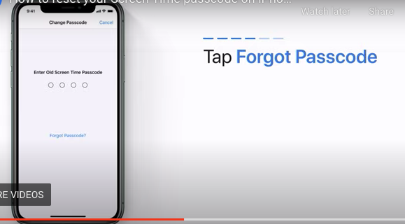 No "Forgot Passcode" option when trying t… - Apple Community