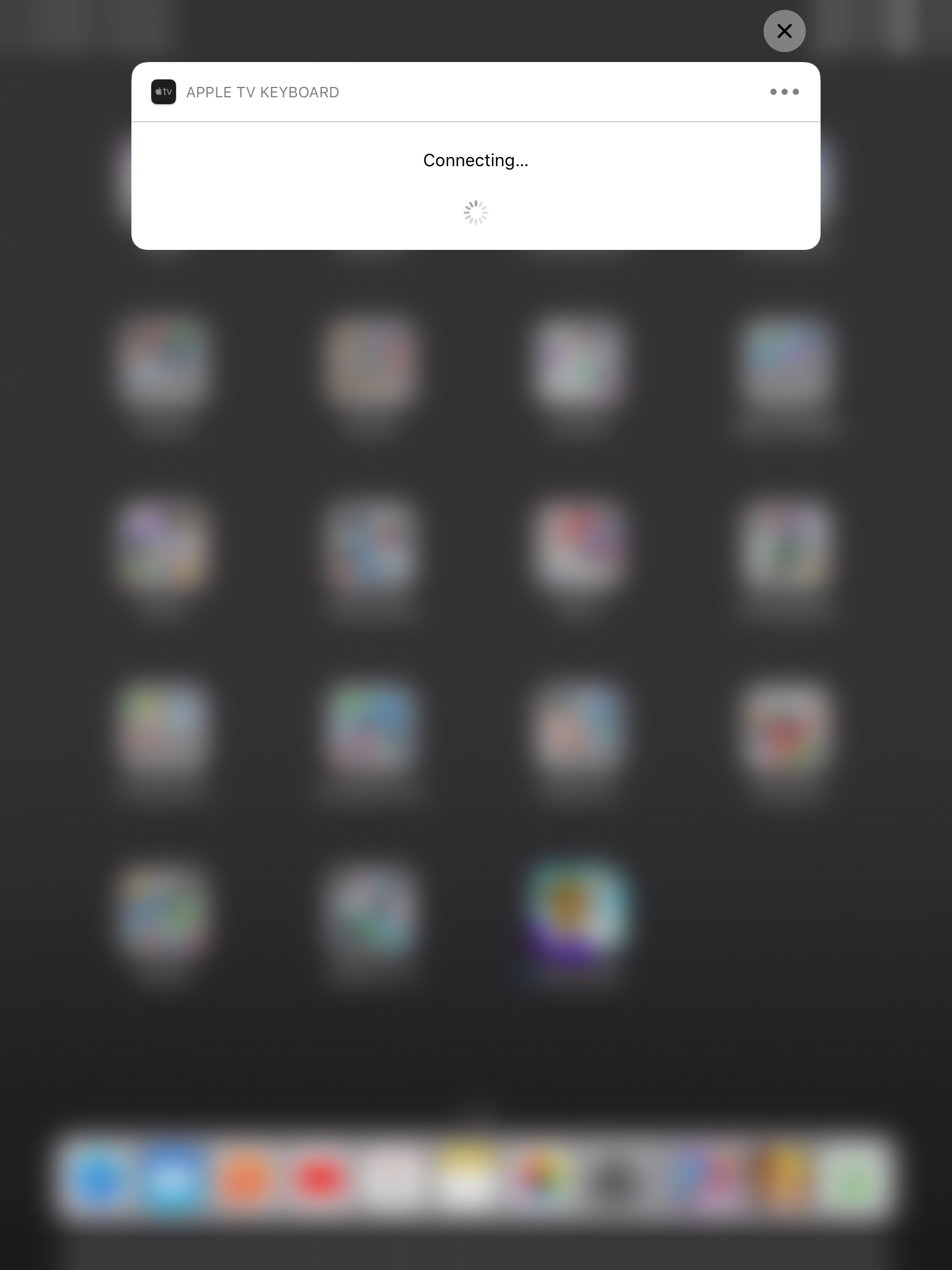 apple tv keyboard stuck connecting Apple Community