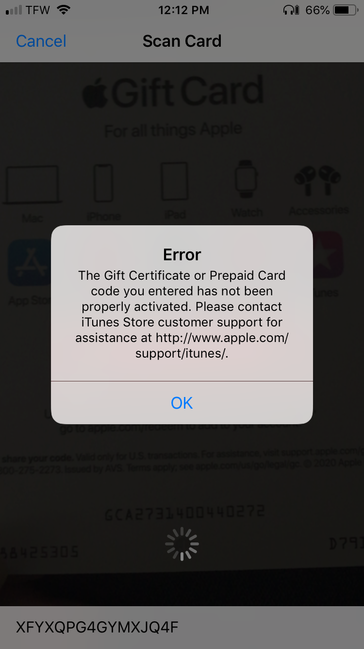 Apple gift card redeem - Apple Community