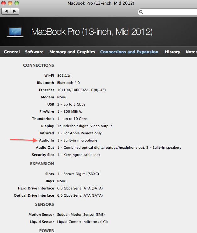 "use audio port for input" support instru… Apple Community